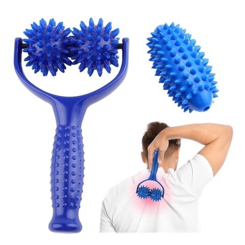 Massagebälle Massage Roller,Auswechselbare Massage Roller mit 3 Igelball Massageball,Massagegerät Fascia Ball,Selbstmassagerolle,Geeignet für Muskelschmerzen in Beinen, Schultern, Armen, Rücken (blau) Massagebälle Massage Roller,Auswechselbare Massage Roller mit 3 Igelball Massageball,Massagegerät Fascia Ball,Selbstmassagerolle,Geeignet für Muskelschmerzen in Beinen, Schultern, Armen, Rücken (blau)