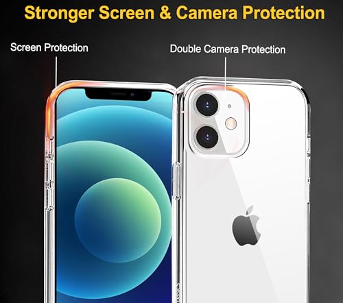 Amazon Basics Shockproof and Protective Case For iPhone 12 mini, Crystal Clear by Amazon Basics - Used condition - Image 4
