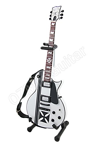 OZMiniGuitar Guitare Miniature James Hetfield Metallica Iron Cross White - Les Beatles, Paul McCartney, John Lennon, RIngo Starr, George Harrison OZMiniGuitar Guitare Miniature James Hetfield Metallica Iron Cross White – Image 3
