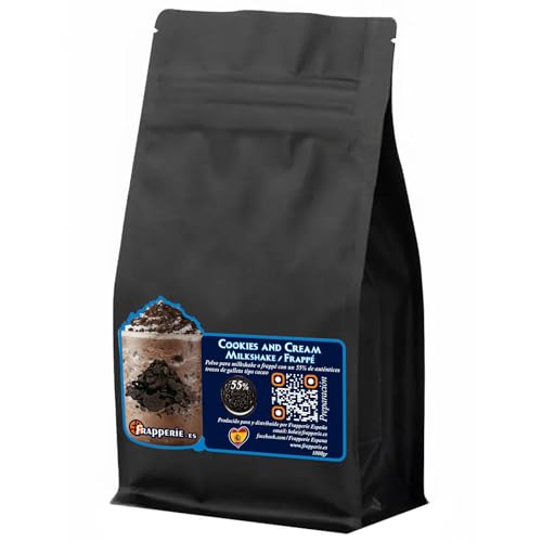 Polvo para Cookies & Cream Milkshake Frappé | Batido Frappé en Polvo 1Kg | Para Cafeterías y Restaurantes