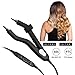 Professional Hair Extension Iron with PTC Heater, 60s Heat Up, Ergonomic Design, Mini Glue Head and Extension Pliers, Black
