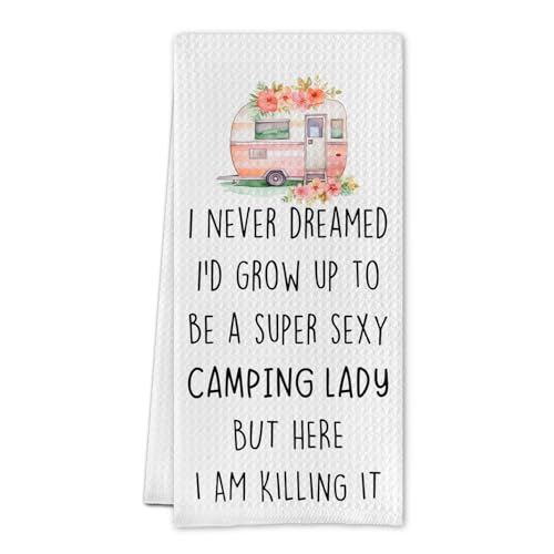 Cilrii Camping Kitchen Towel,Camping Hand Towels,Camping Dish Towels,Camping Gifts,Camping Gifts for...