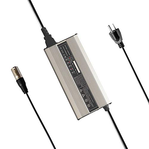 24V 5A Battery Charger with XLR Connector for Wheelchairs, Pride Mobility, Jazzy Power Chair, Drive Medical, Golden Technologies, Shoprider, Rascal 200T/500T/301 PC/314/318 PC/320 PC/326/326A/710 PC