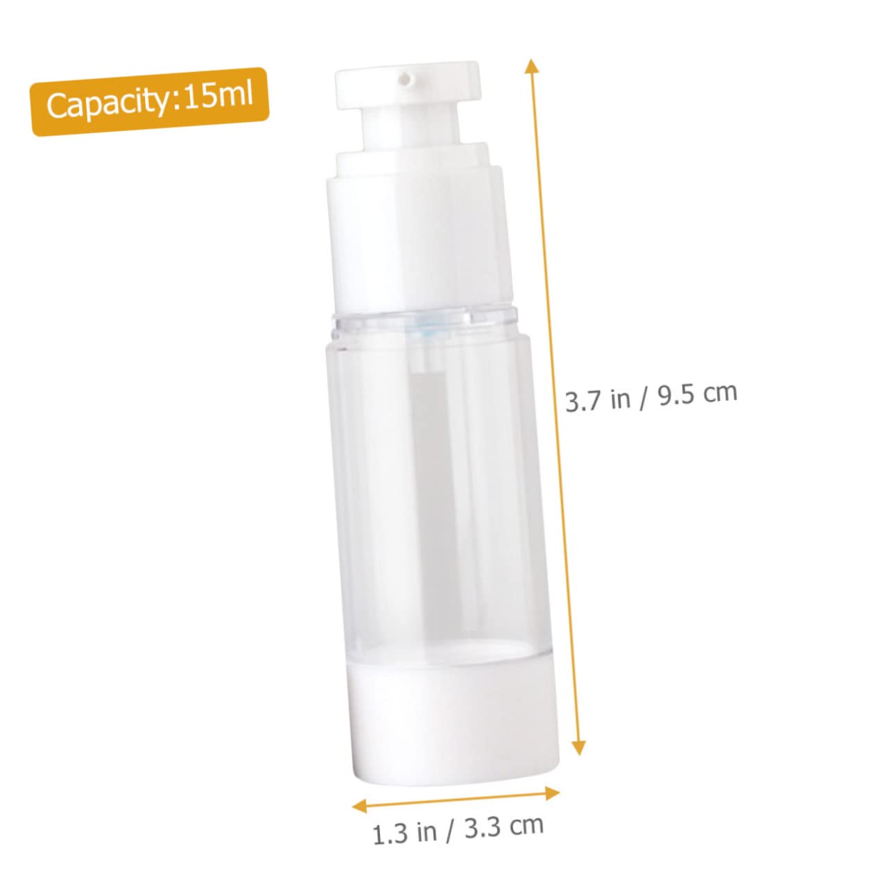 Veemoon 12 pezzi Contenitori Pompa Airless Vuoti Pratici per Lozioni e Dispenser Portatile per Viaggi Protezione Crema Igienica e Facile Pressione