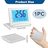 Lyai LCD Digital Travel Clock, Foldable Desktop Alarm Clock with Backlight, Date Day and Temperature Display Snooze, Small Portable Battery Powered Desktop Alarm Clock For Bedroom, Office - Image 5