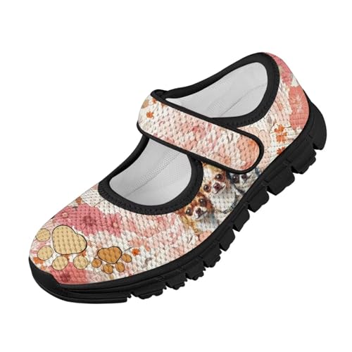 Yzaoxia Girls Mesh Shoes Slip On Sneakers for Kids Hook and Loop Barefoot Shoes Breathable Athletic Walking Running Sport Shoes Flat Tennis Shoes Footwear Loafers Gym School Outdoor