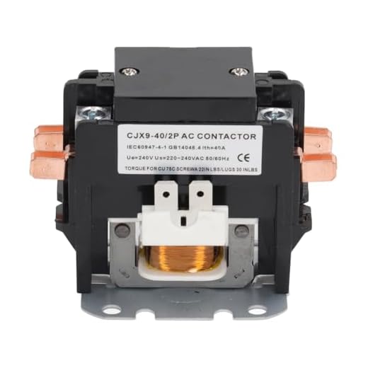 Osmond Contactor de Aire Acondicionado CA de 40 A, 2, de Repuesto, con Contacto de AleacióN de Plata, para DistribucióN de EnergíA, Control de ElectrodoméSticos, 220 V.