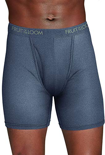 Fruit of the Loom Men's 3-Pack Everlight Boxer Briefs Underwear Black-gray2