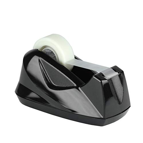 Acrimet Distributeur ruban bureau premium base antidérapante plastique noir