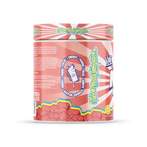 Image of KXR Pre-Workout Energy Powder | Intense Energy Pre-Workout Drink for Men and Women| Improves Performance - Enhanced Focus & Increased Endurance | 30 Servings (PEZ Strawberry)