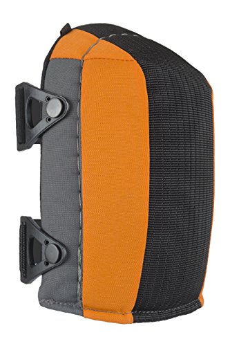 Image of ALTA 56213.50 AltaGUARD Gel Insert Knee Protector Pad,Gray /Orange Cordura Nylon Fabric, AltaLOK Fastening, Capless | Durable Cordura Nylon Cover, Dual strapping system or Neoprene single strap fastener, AltaLok Fastening