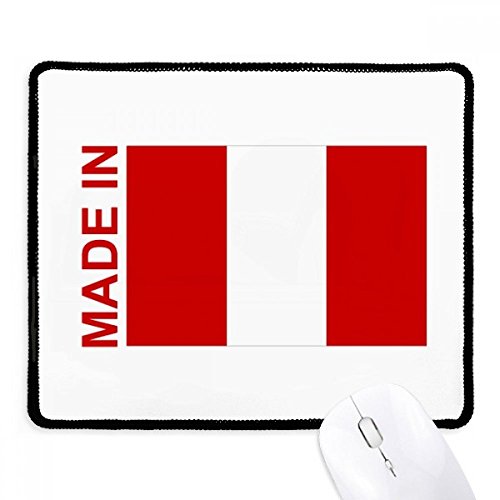 Mousepad antideslizante negro para ordenador con diseño Hecho en Perú Cosido
