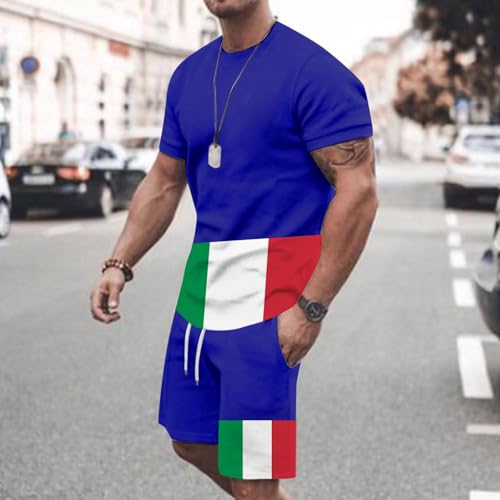 Jogging ensemble de sport bleu pour homme idéal pour la détente et le fitness - 2
