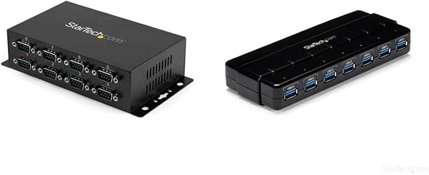 Amazon.com: StarTech.com USB Hub and RS232 Serial Adapter Bundle ...