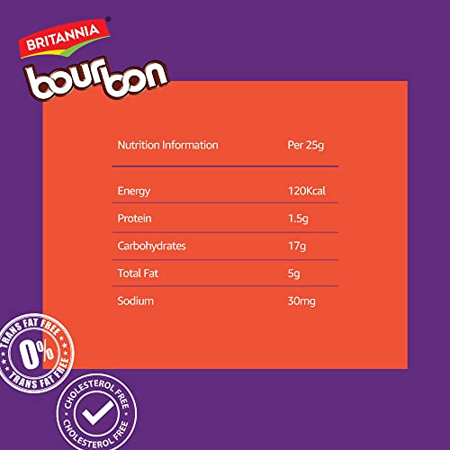 Britannia Bourbon Chocolate Flavoured Cream Biscuits 200g