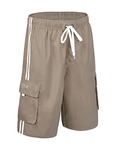 Image of Nonwe Men's Beachwear Board Shorts Quick Dry with Mesh Lining Swim Trunks