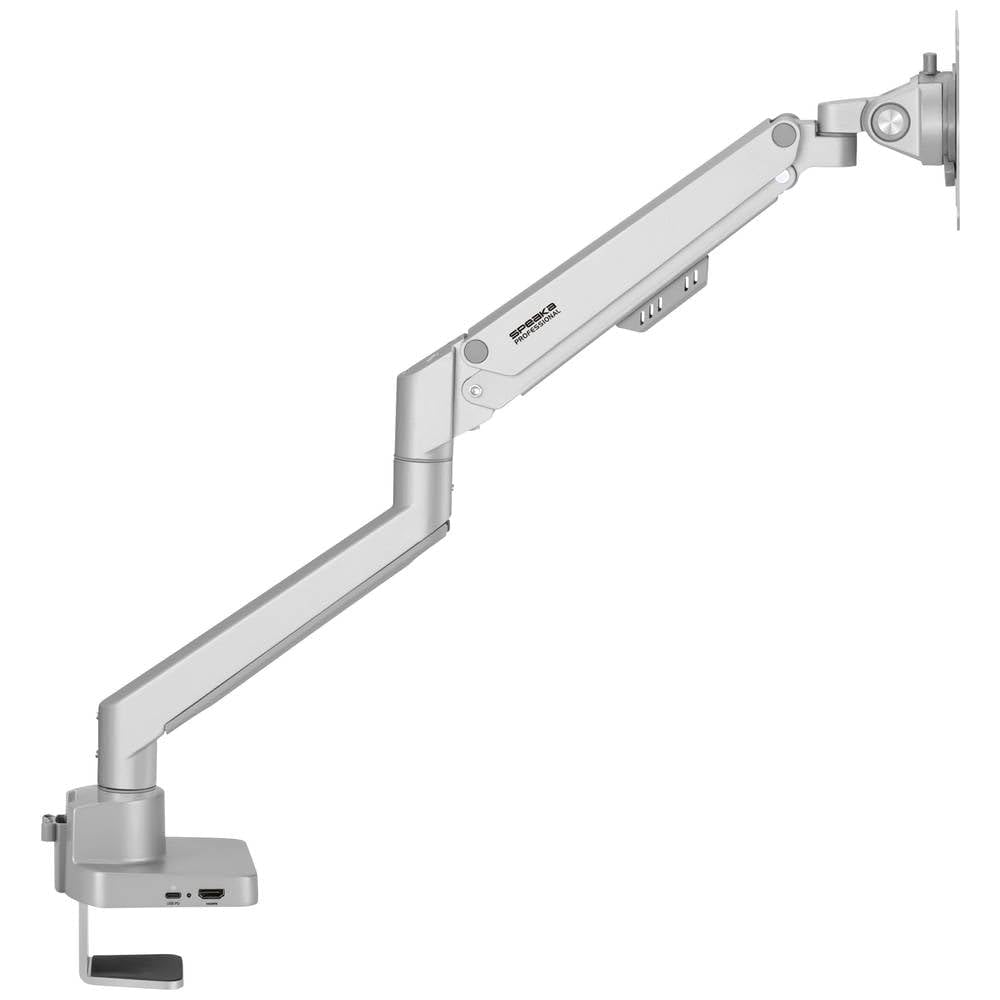 SpeaKa Professional SP-MM-600 1fach Monitor-Tischhalterung 43,2 cm (17) - 81,3 cm (32) Gasdruck-Technik, Integrierte Dockingstation, Neigbar, Schwenkbar (SP-10493144)