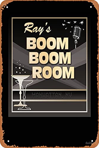 NIUMOWANG Metal Sign - Life | Ray's Boom Boom Room - Funny Tin Poster 12 X 8 Inches
