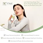 Sports Oil Muscle Rub with Pure Emu Oil, Omega 3 6 9, Tea Tree, Vitamin E, & Essential Oils - 100mL Deep Heat Rub for Joint, Back, Muscle Stiffness, Cramps & More by Y-Not Natural - Image 2