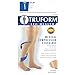Truform 20-30 mmHg Compression Stockings for Men and Women, Thigh High Length, Dot-Top, Open Toe, Black, Medium