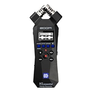 Zoom H1essential Stereo Handy Recorder with 32-Bit Float, Accessibility, X/Y Microphones, Record to SD Card, USB Microphone, Portable, for Musicians, Podcasters, Filmmakers, & Content Creators