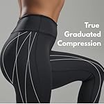 CompressionZ Women's Compression Leggings High Waisted Performance Shaping Gym, Pilates, Travel, Yoga, Workout Pants - Image 5