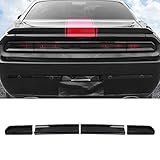 Jimen Compatible with Dodge Challenger 2009-2014, 4PCS Tail Light Cover Trim Exterior Accessories