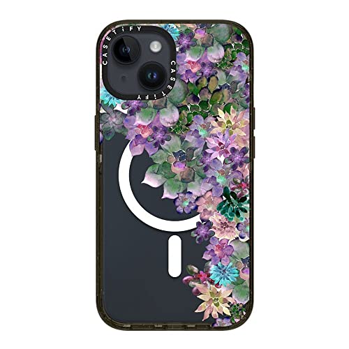 Coque iPhone 14 CASETiFY Impact chic et robuste avec design My Succulent Garden - 4