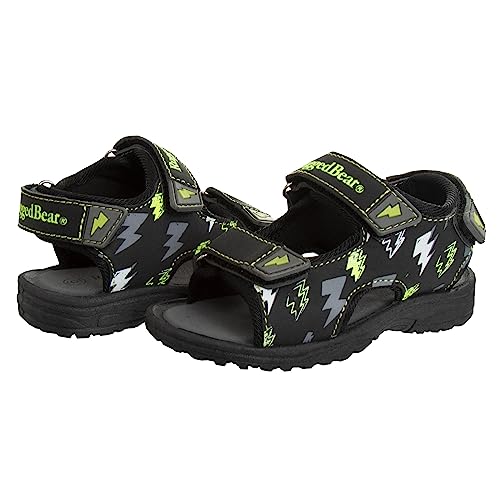 Image of Rugged Bear Kids Boys Girls Open-Toe Outdoor Sport Water Sandals - beach pool slide adjustable strap shoes athletic summer (Toddler /Little Kid /Big Kid)