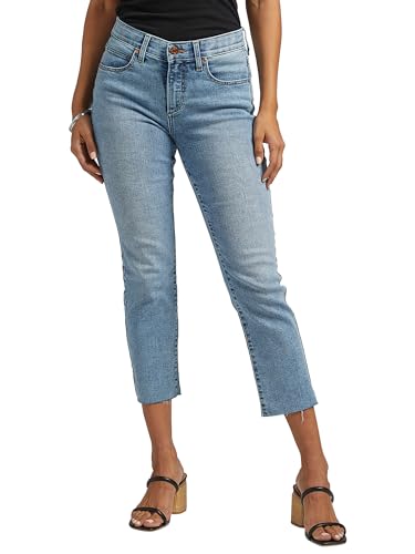 Jag Jeans Women's Ruby Mid Rise Straight Cropped Jeans