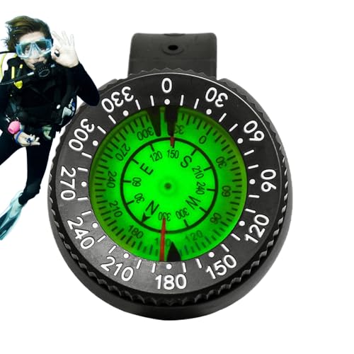 Boussole de poignet lumineuse pour navigation sous-marine et randonnée