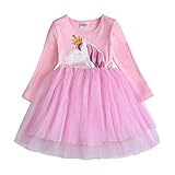 Bordado Lindo del Animal VIKITA Vestido Bordado Mariposa Algodón Tulle Tutu Sin Mangas Verano Niñas 2-8 Años Lh4576rosa 6T