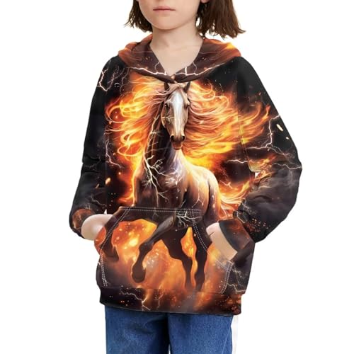 doginthehole Fashion Hoodies for Boys Girls Kids Youth Hooded Pullover Long Sleeve Sweatshirts Cute Animal Graphic4