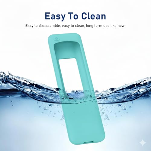 Image of Silicone TV Remote Cover Compatible with Samsung Smart TV Remote 2023 BN59-01432G BN59-01432A (Samsung Smart TV 2023 Model Solar Remote Cover - Style 8, Luminous Blue - Style 8)