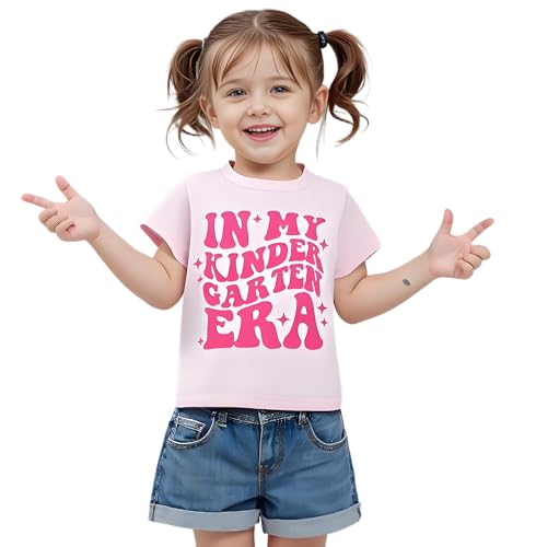 Image of Kids Girls First Day of School Shirt in My Pre-K /Kindergarten /First /Second /Third /Fourth /Fifth Grade Era T-Shirt