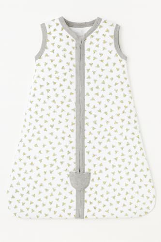 Image of TuddyBuddy 100% Cotton Wearable Blanket Sleeping Bag for Baby | Ideal for Babies & Kids Hypoallergenic Fabrics | Pack of 1 - Option 4 - Ditsy Bees, 12-18 Months