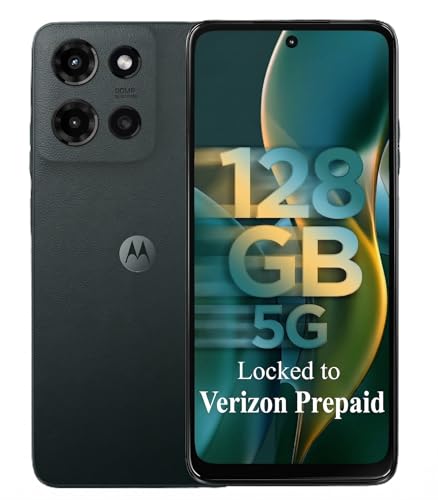 Verizon Prepaid Motorola Moto G 2025, 128GB, 5G, 50MP Camera System, 6.7' 120Hz Display, 5000mAh Battery, Locked to Verizon Prepaid - Gray