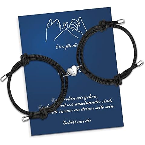 Pärchen Armband Magnet,Paar Armbänder Partner Armband,Fernbeziehung Armband Liebes Armband Für Paare,Geschenke Für Muttertag Freund,Freundin,Sein Und Sie Valentinstag Armband Cover