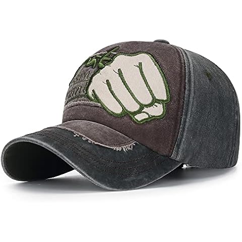 Vintage Distressed Baseball Cap Classic Denim Hat Adjustable Plain Washed Dad Hat Green Cover