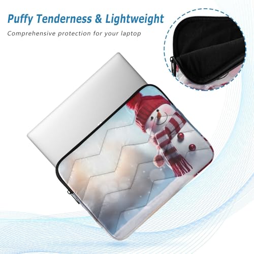 Funda para portátil 13-14 pulgadas impermeable con diseño de muñeco de nieve miniatura 5