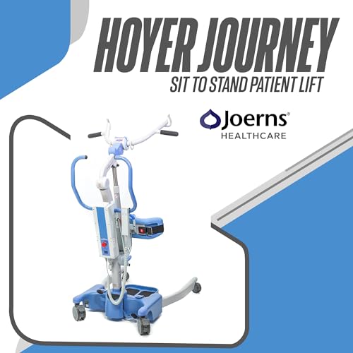 Joerns-Hoyer-Journey-Sit-to-Stand-Electric-Power-Patient-Lift-Ultra-Compact-Portable-Folding-Stand-Aid-Safe-Working-Load-340-Lbs-Smart-Monitor-Technology