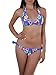 Produktbild Diva-Jeans N328 Damen Bikini Neckholder Triangle Bikiniset Beachwear 2in1 Bademode Bandeau, Farben:Blau, Größen:42 (XL)