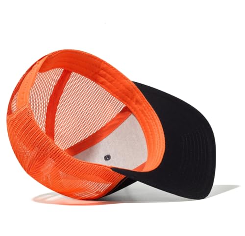 Image of Quanhaigou Trucker Hat - Mesh Snap Back - Unisex Adjustable Baseball Cap - Outdoor Hats for Men Women