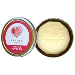 Hard Lotion Bar | Organic Beeswax and Plant based Moisturizer | Plastic free solid moisture bar (Spring Blossom)