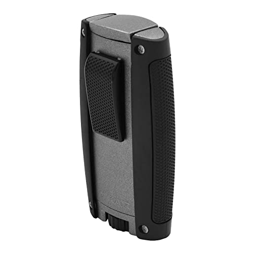 Encendedor Xikar Turismo doble llama jet gris miniatura 2
