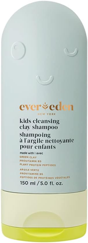 After Swim & Sports Kids Shampoo: Cleansing Clay, Detoxifies Hair & Scalp from Chlorine, Dirt, Sweat | Vegan Kids Shampoo for Daily Use, Any Hair Type