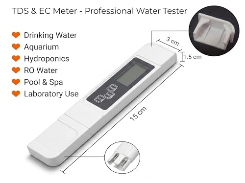 Image of 3-in-1 TDS Meter with EC & Temperature Testing | Digital Water Quality Tester for Drinking Water, Aquarium, Pool & RO Systems
