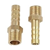 X AUTOHAUX Adapter kolczasty do męskiego węża NPT 1/8"x6mm ID wąż do samochodu 5szt
