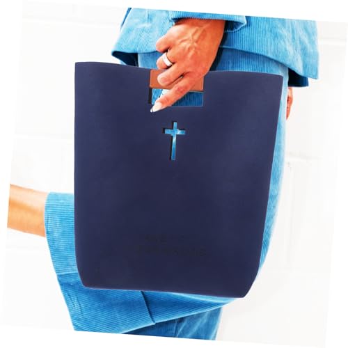 Bible Storage Bag Felt Tote for Women Portable Bible Holder Case Elegant Handle4