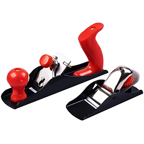 2X Wood Plane Set Professional Smoothing Block Carpenter Woodwork 6 1/2 & 9 1/4 DIY Workshop Craft Hand Tools UK Free P&P